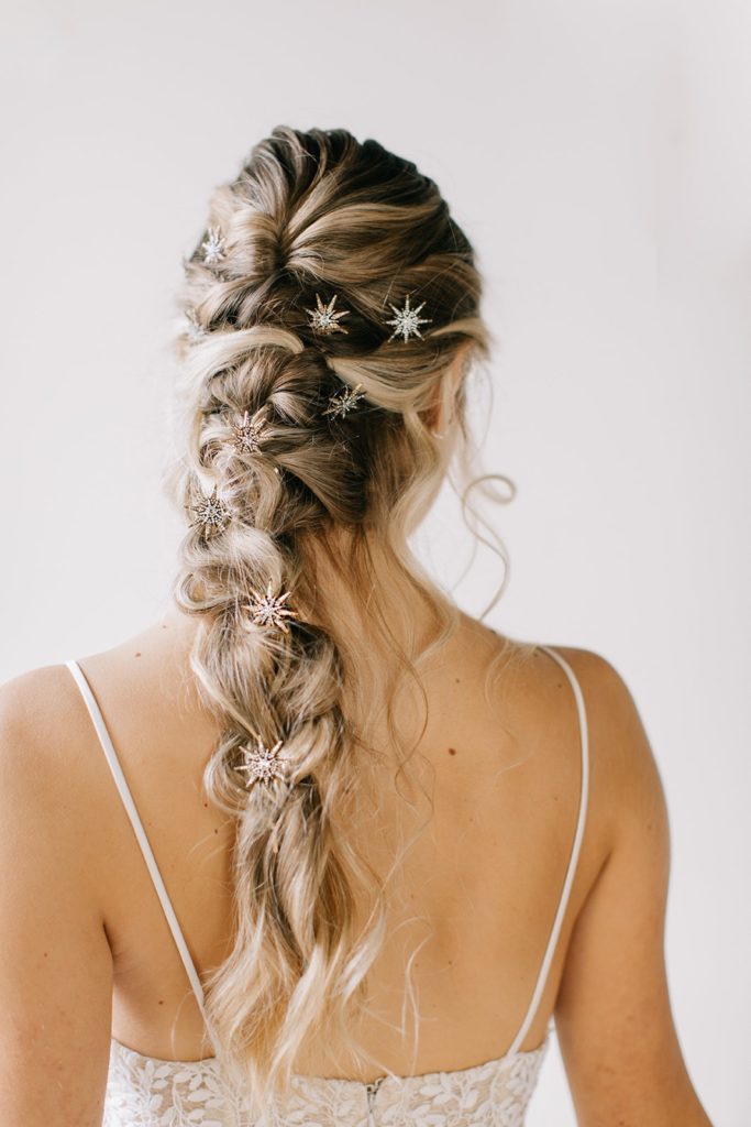 star celestial hair pins bridal hair