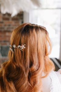 botanical hair comb bridal hair