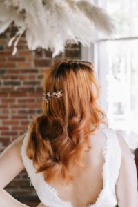 botanical hair comb bridal hair