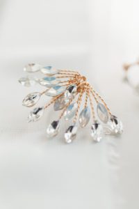 gold crystal earrings