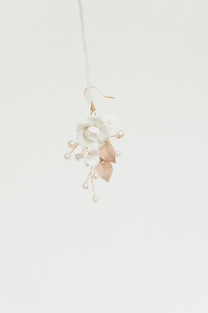 floral porcelain earrings