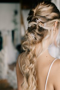 gold crystal hair comb bridal accessory