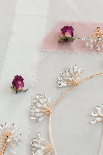 antique crystal hair crown bridal accessories